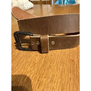 Hooey Leather Western Belt Size 44 Brown Rodeo Ranchwear Removable Buckle